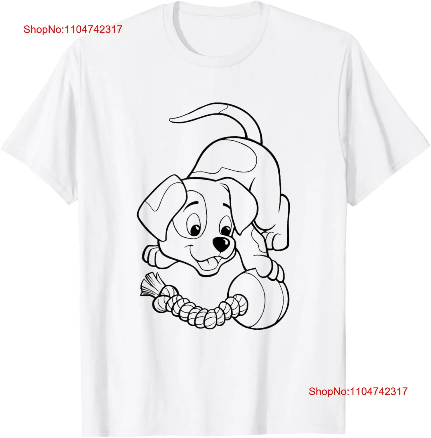Vintage Fashion Coloring Book - Puppy T Shirt Kids Dog Playing