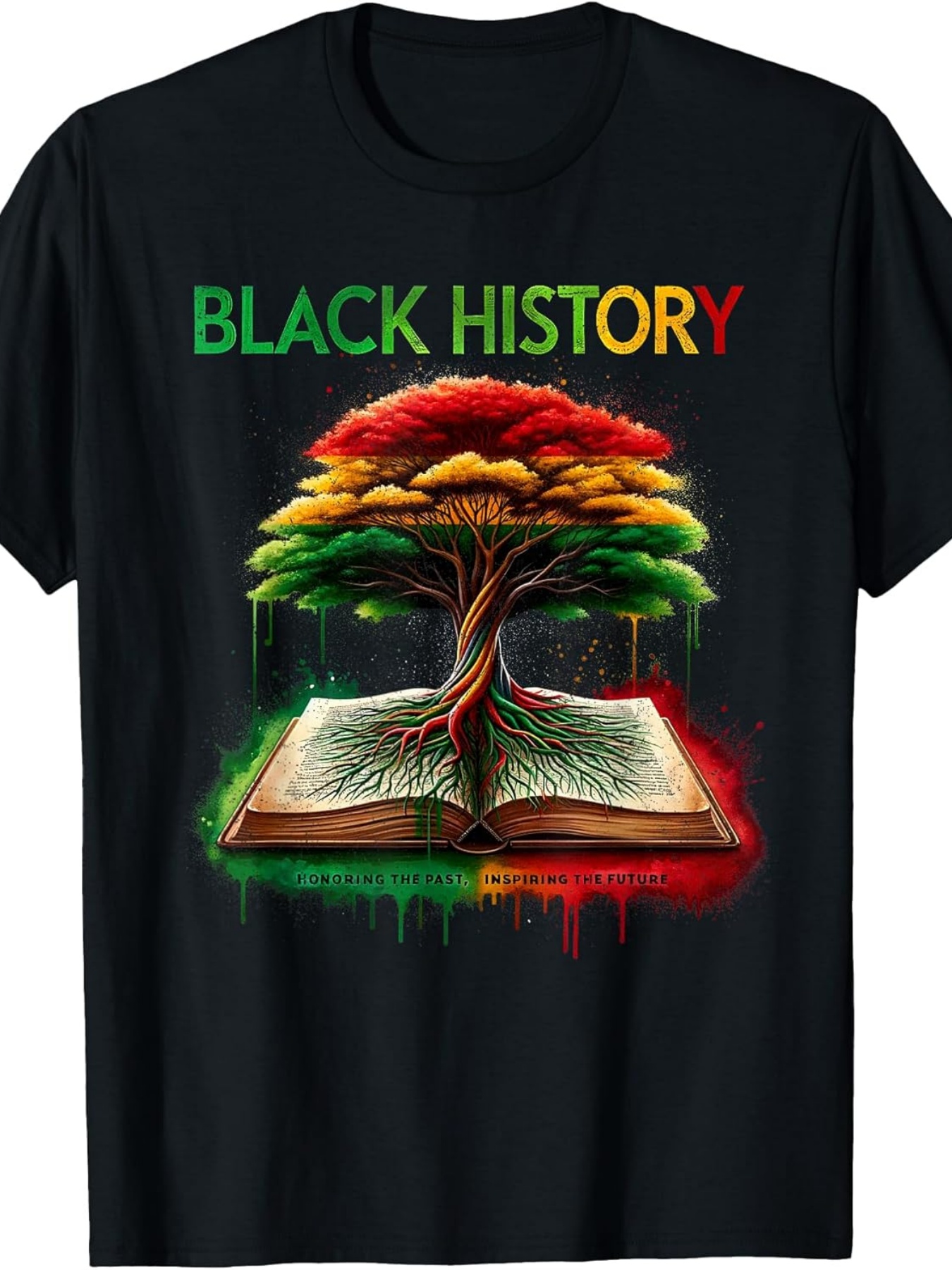 Vintage Fashion Coloring Book - Vintage Men's Black Graphic T-Shirt Colorful