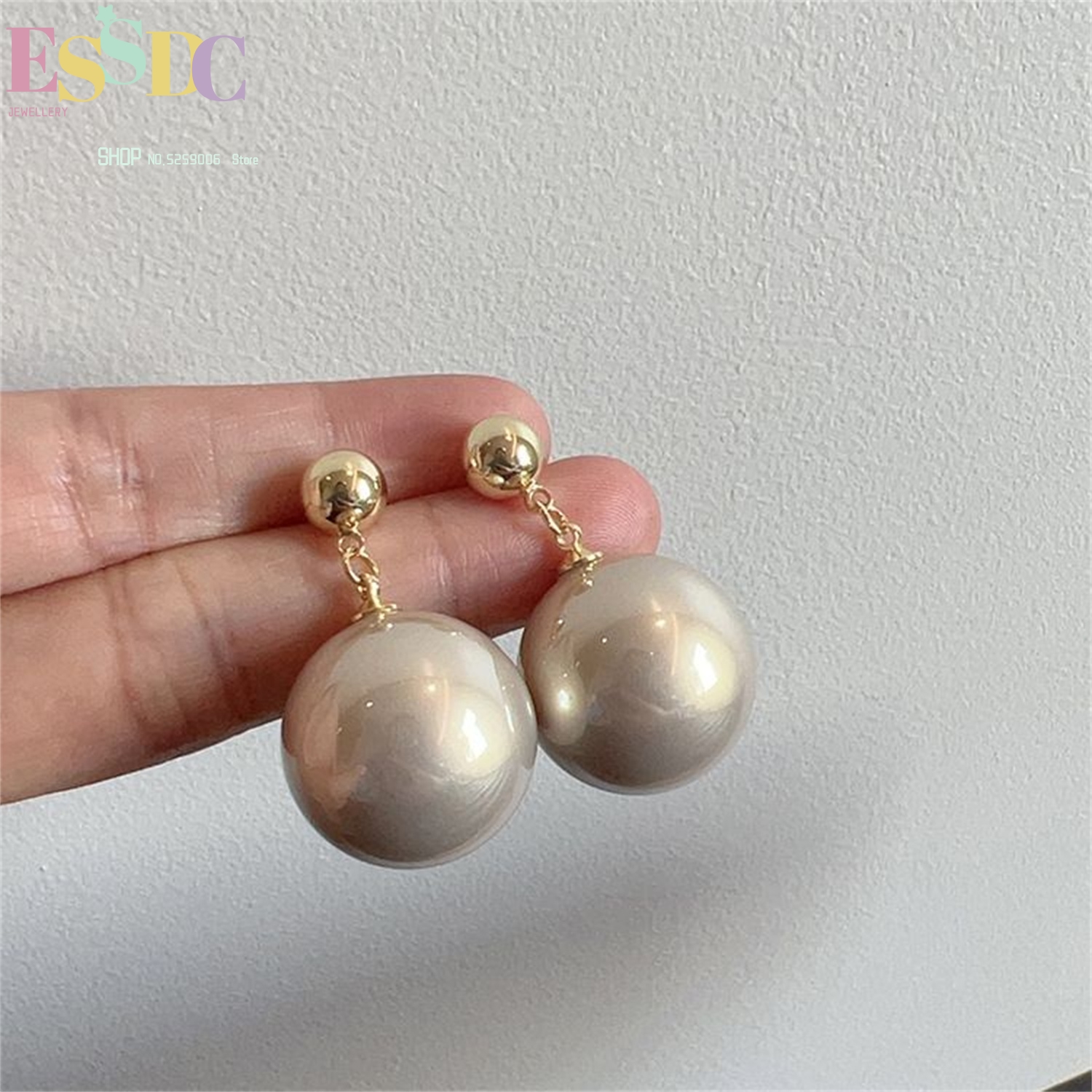 Vintage Fashion Instagram - Large Pearl Earrings For Women Elegant