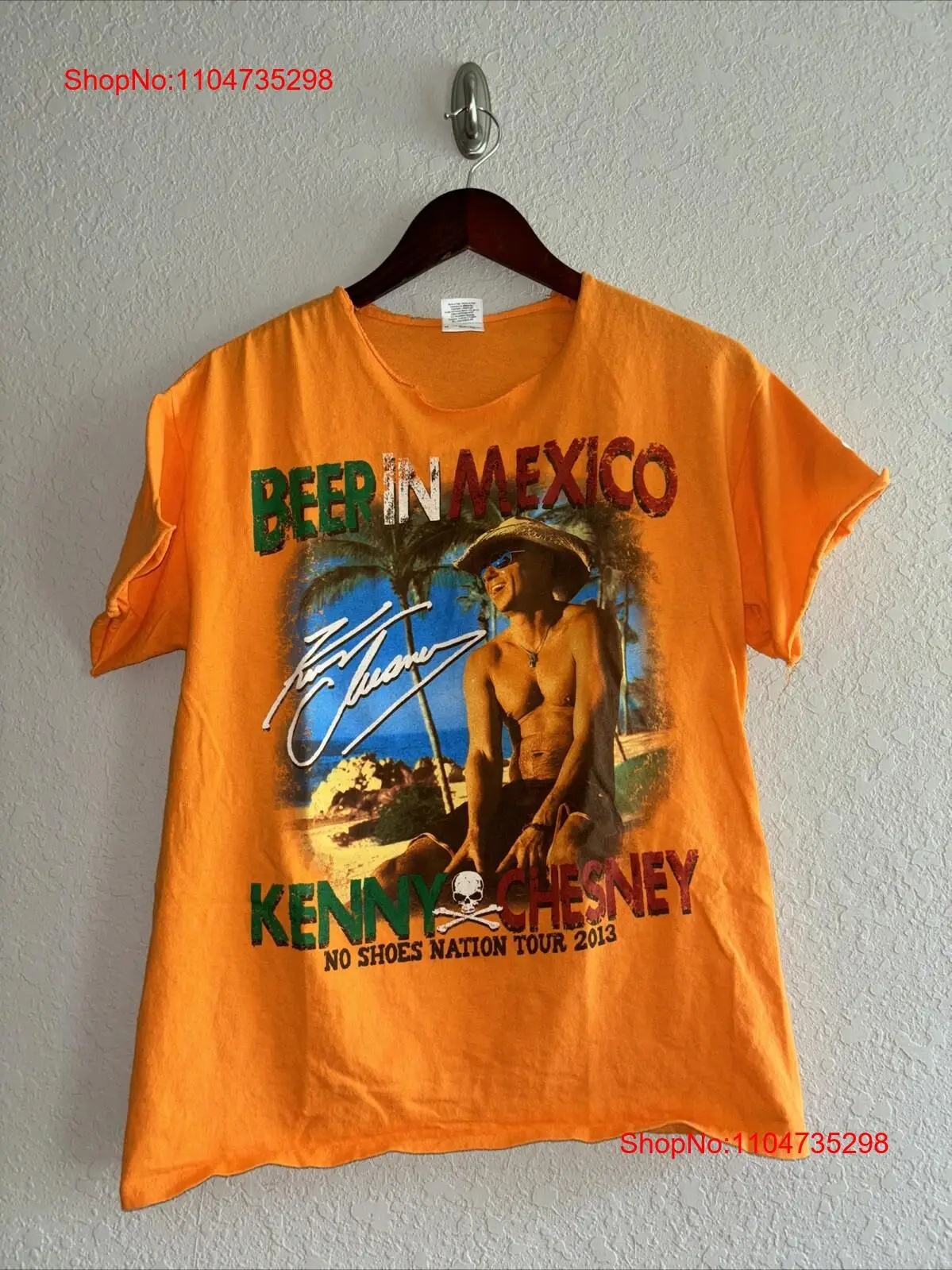 Vintage Fashion Tags - Kenny Chesney Beer In Mexico 2013