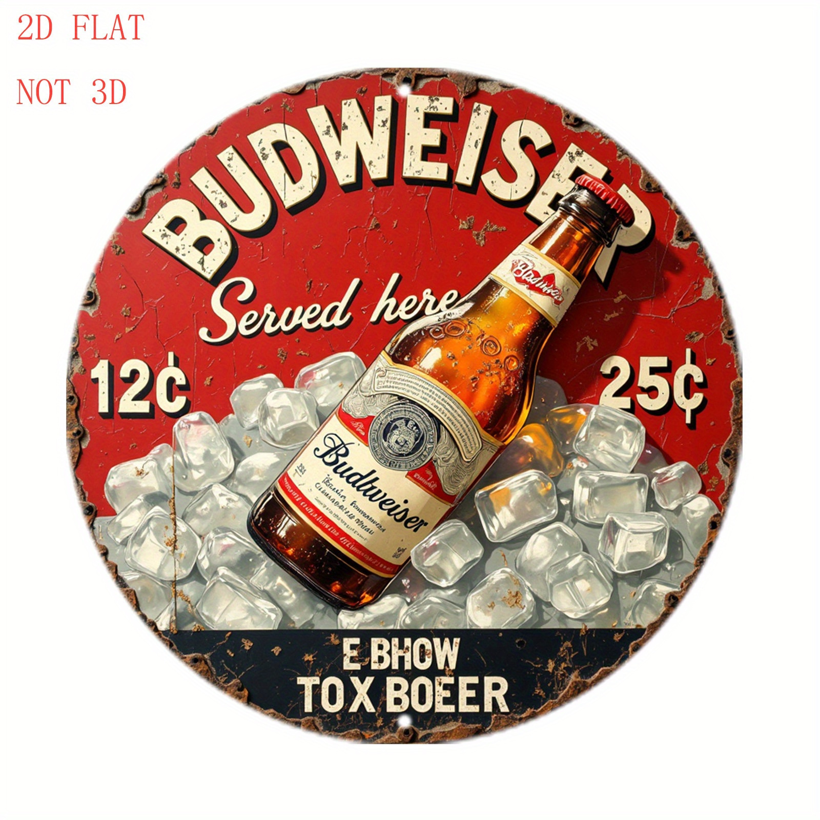 1pc Vintage Beer Logo Metal Wa - Vintage Fashion Plates 리뷰 및 가격