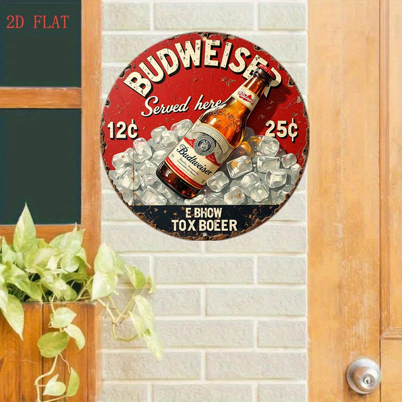 1pc Vintage Beer Logo Metal Wa - Vintage Fashion Plates 리뷰 및 가격