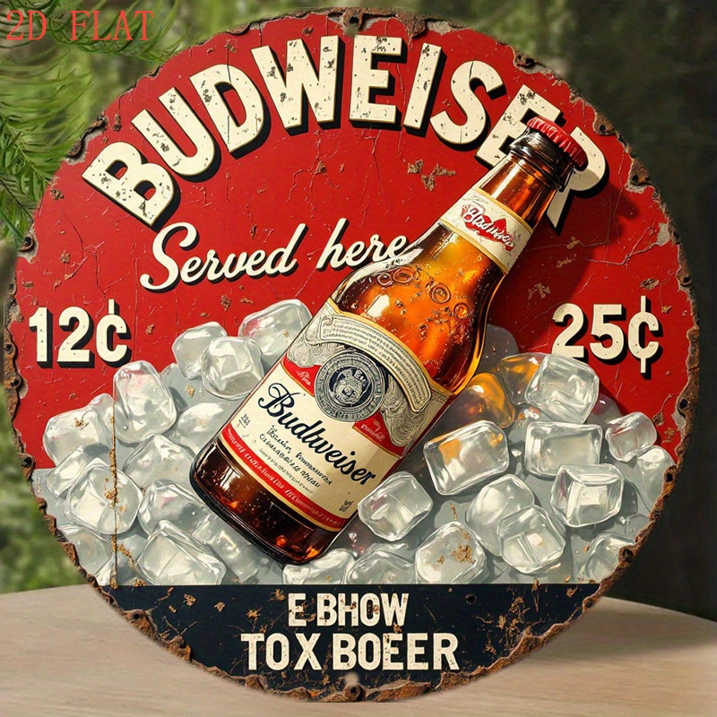 1pc Vintage Beer Logo Metal Wa - Vintage Fashion Plates 리뷰 및 가격