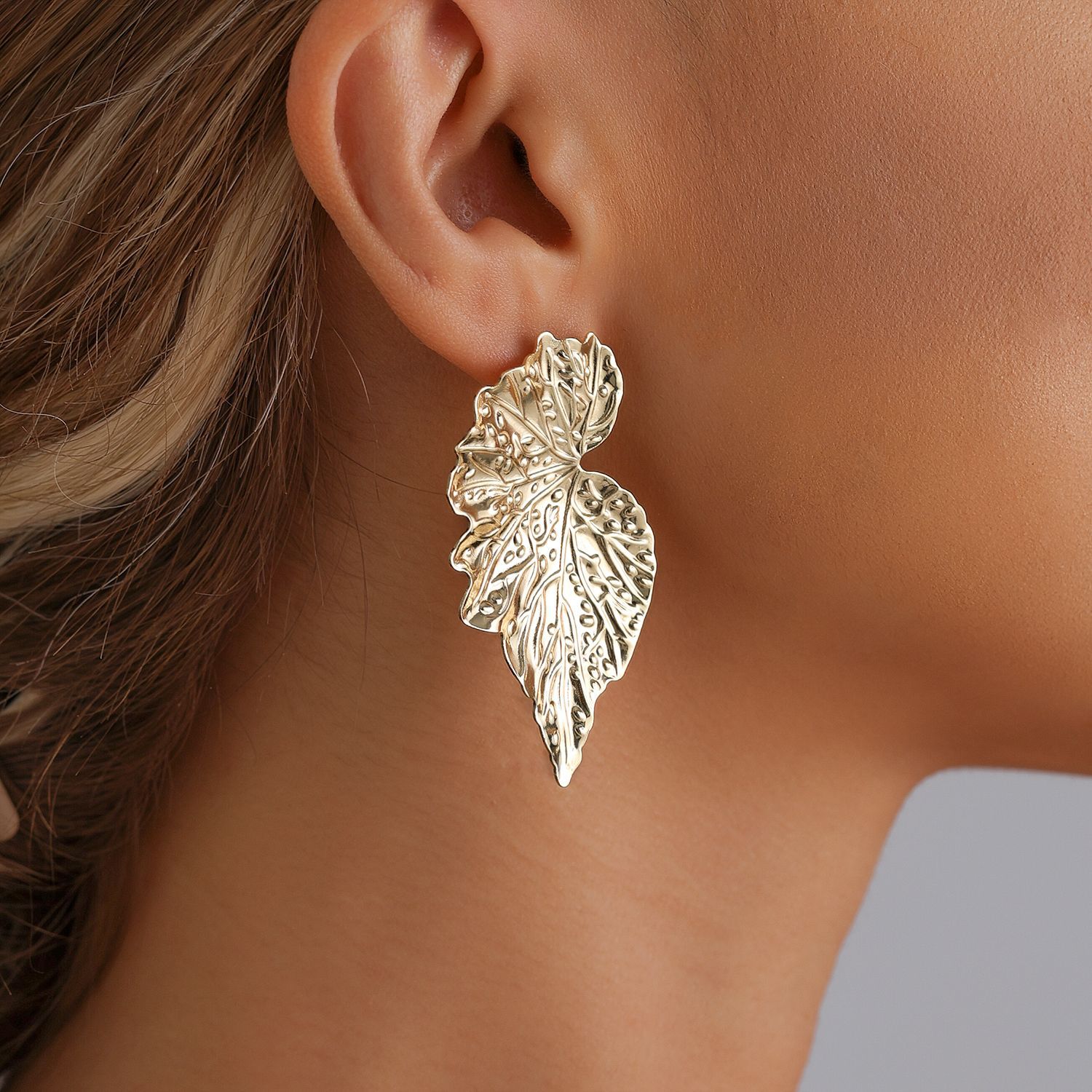 Boho Chic Leaf Earrings 3D Tex - Vintage Fashion Instagram 리뷰 및 가격