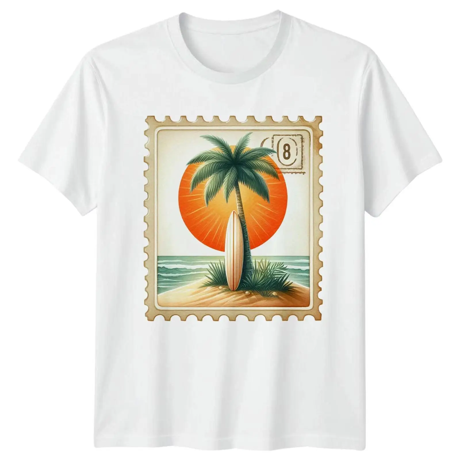 Tropical Beach Surfing Palm Tr - Vintage Fashion Herren 리뷰 및 가격