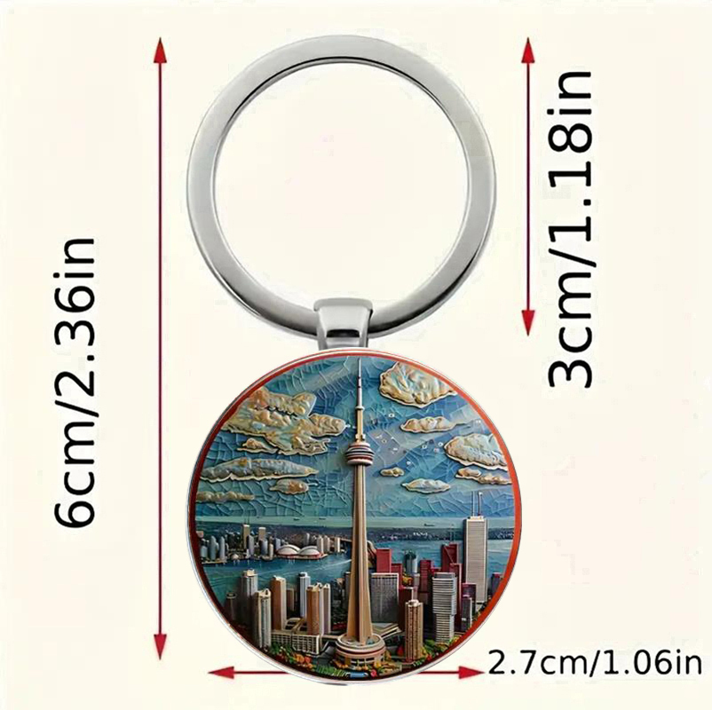 Vintage zinc alloy keychain, C - Vintage Fashion Toronto 리뷰 및 가격