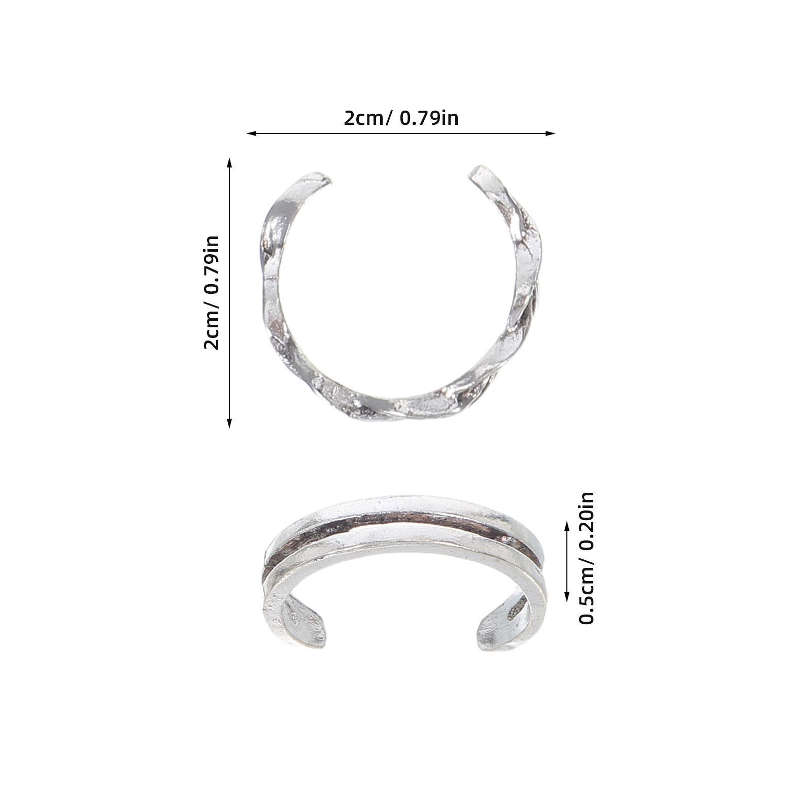 12Pcs Adjustable Vintage Fashi - Vintage Fashion Guild 리뷰 및 가격