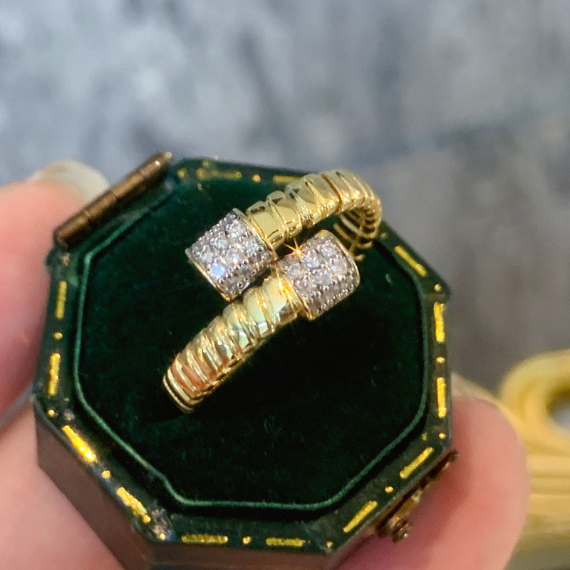 Aazuo 18K Yellow Gold Natrual  - Vintage Fashion Instagram 리뷰 및 가격