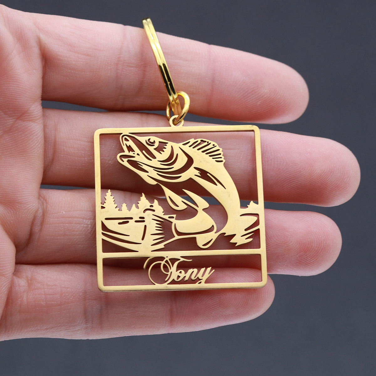 Custom Name Fish Keychain Pers - Vintage Fashion Names 리뷰 및 가격