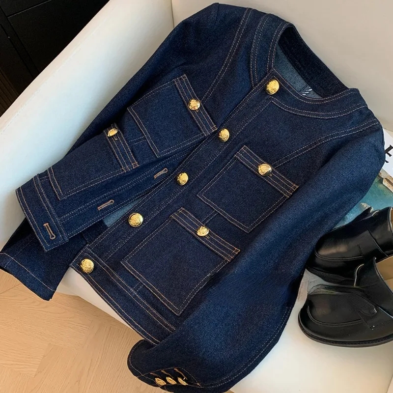 Korea Style Casual Denim Coat  - Vintage Fashion Korea 리뷰 및 가격