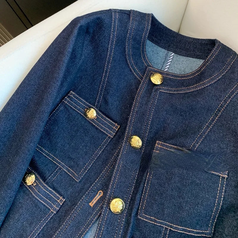 Korea Style Casual Denim Coat  - Vintage Fashion Korea 리뷰 및 가격