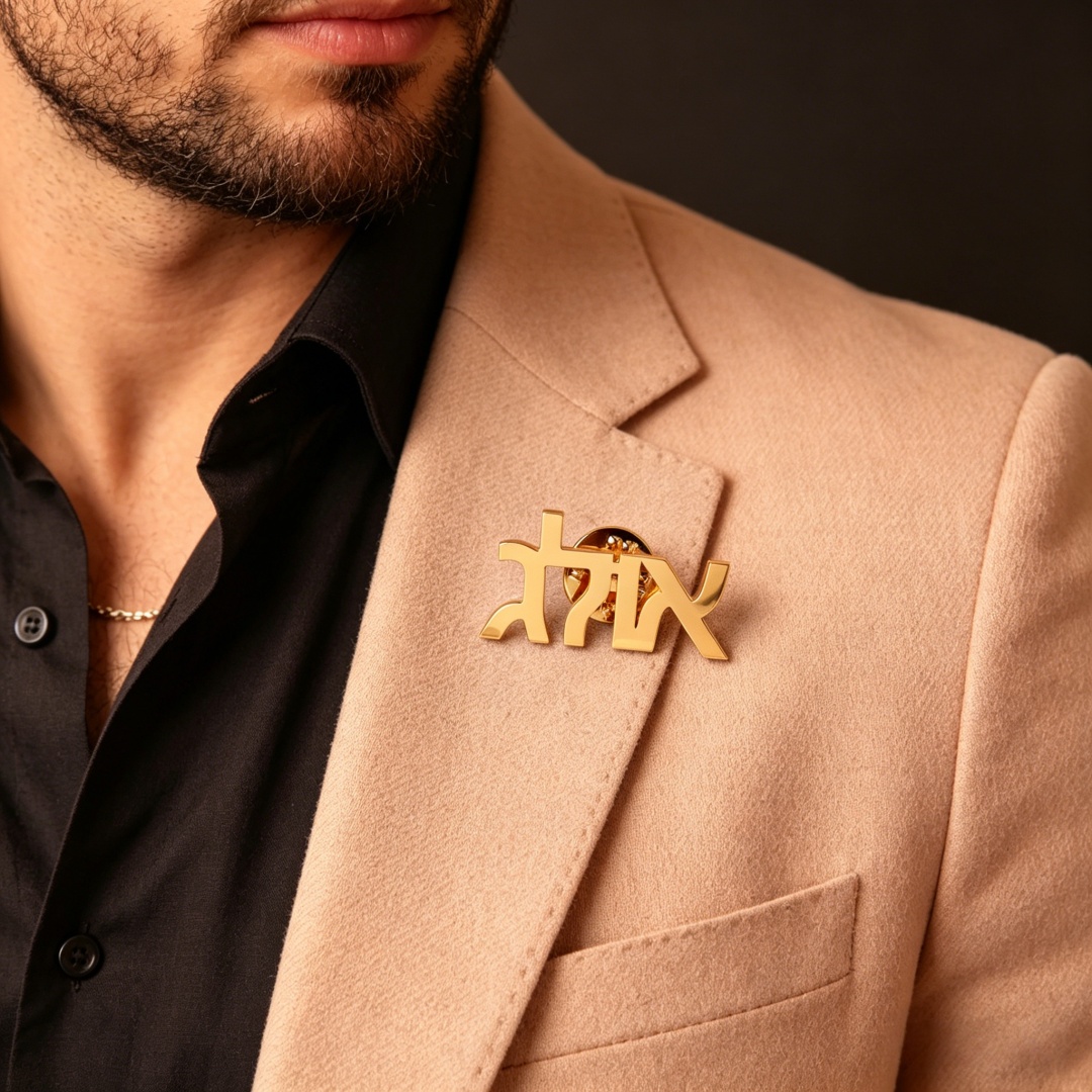 Custom Hebrew Brooch Personali - Vintage Fashion Names 리뷰 및 가격
