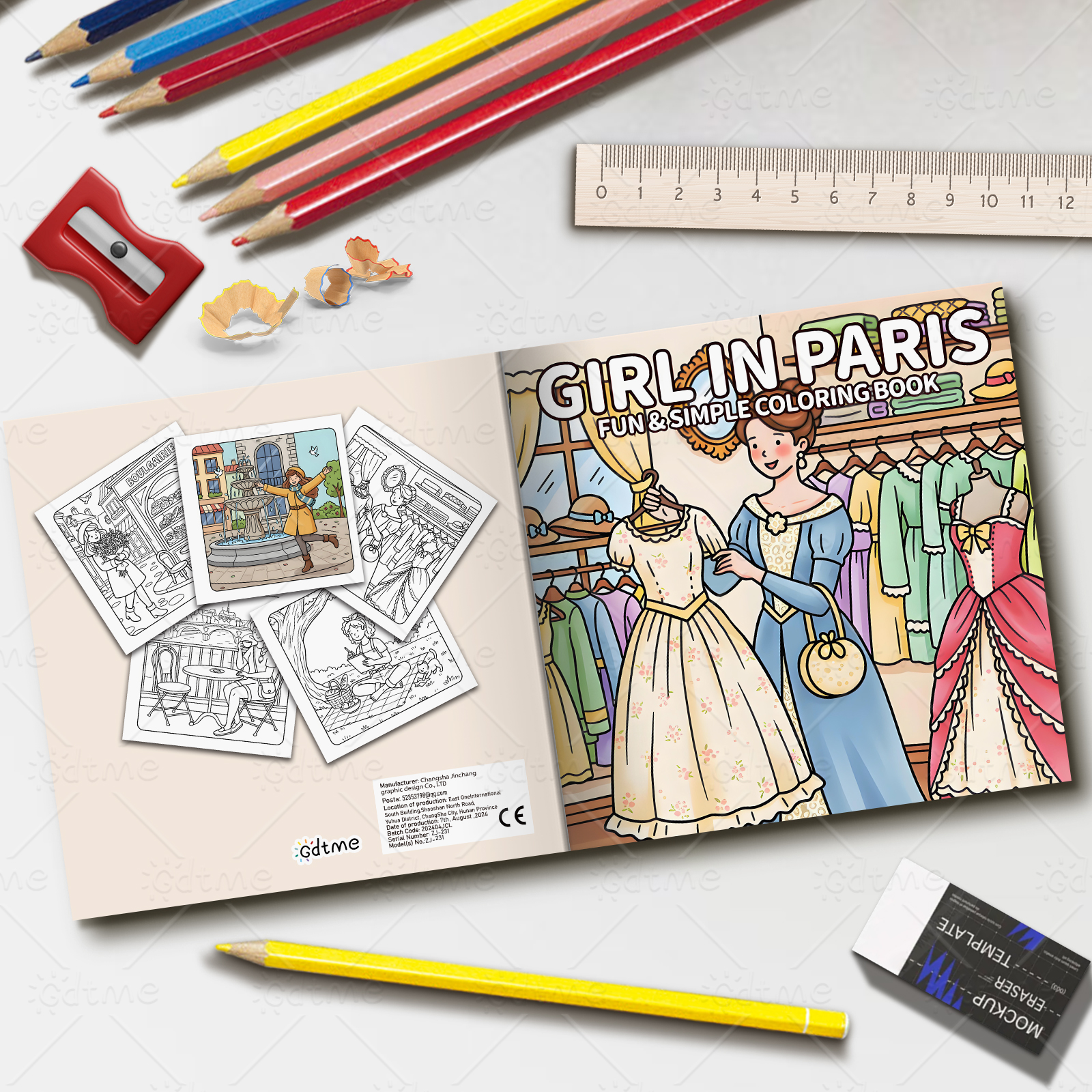 Paris Ladies Vintage Clothing  - Vintage Fashion Coloring Book 리뷰 및 가격