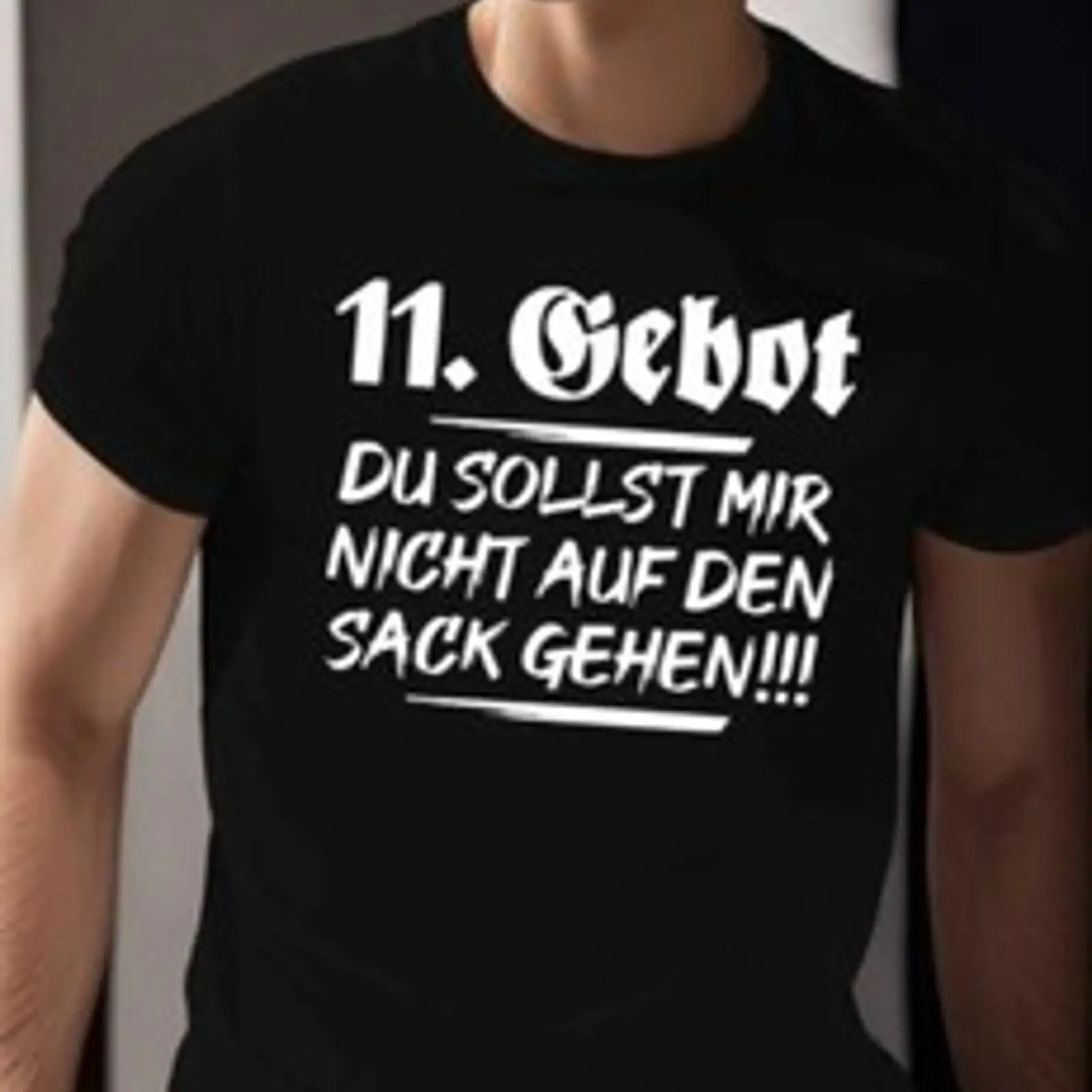 Herren T Shirt 11 Gebot Du sol - Vintage Fashion Herren 리뷰 및 가격