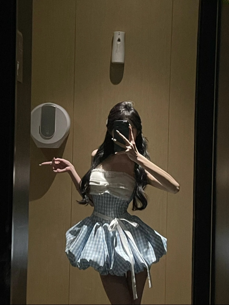 Korea Style Kawaii Retro Plaid - Vintage Fashion Korea 리뷰 및 가격