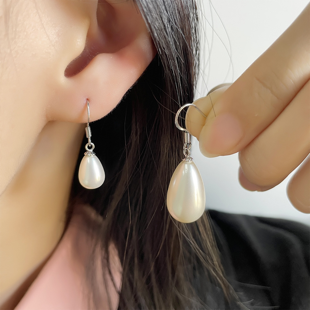 Korea Vintage Oval Drop Water  - Vintage Fashion Korea 리뷰 및 가격