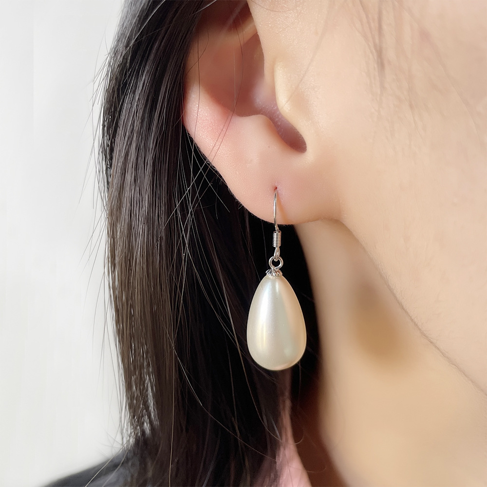Korea Vintage Oval Drop Water  - Vintage Fashion Korea 리뷰 및 가격