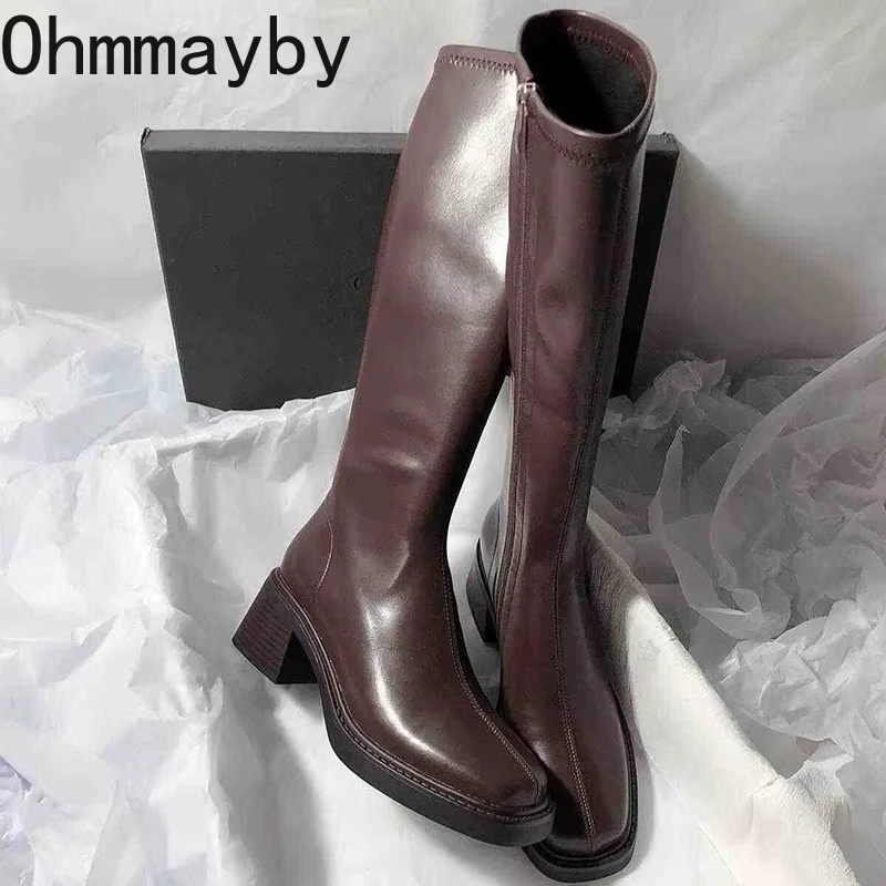 Vintage Thick Heel Women Knee  - Vintage And Modern Fashion 리뷰 및 가격