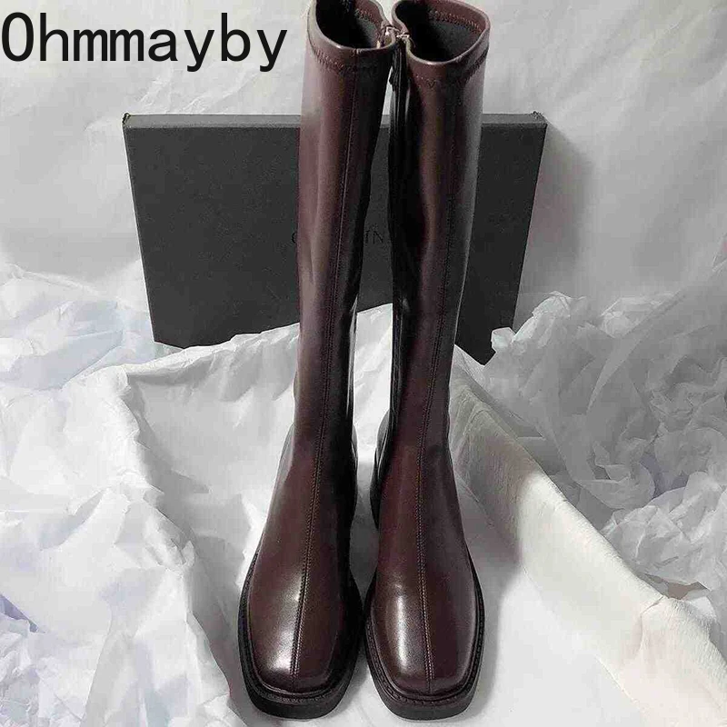 Vintage Thick Heel Women Knee  - Vintage And Modern Fashion 리뷰 및 가격