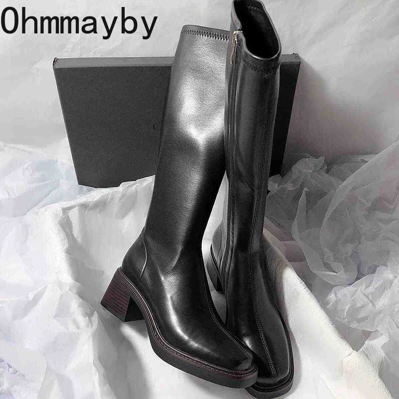 Vintage Thick Heel Women Knee  - Vintage And Modern Fashion 리뷰 및 가격
