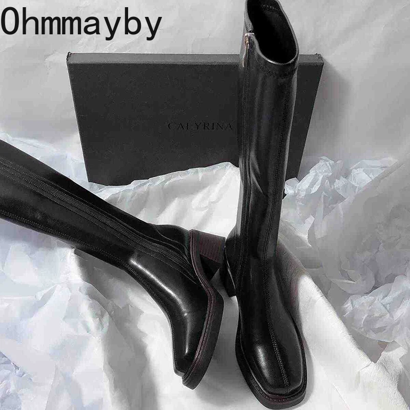 Vintage Thick Heel Women Knee  - Vintage And Modern Fashion 리뷰 및 가격