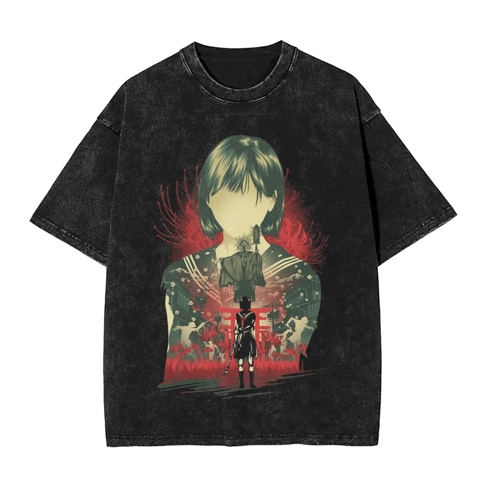 2025 New Horror Game Tees Grap - Vintage Fashion Outfits Men 리뷰 및 가격