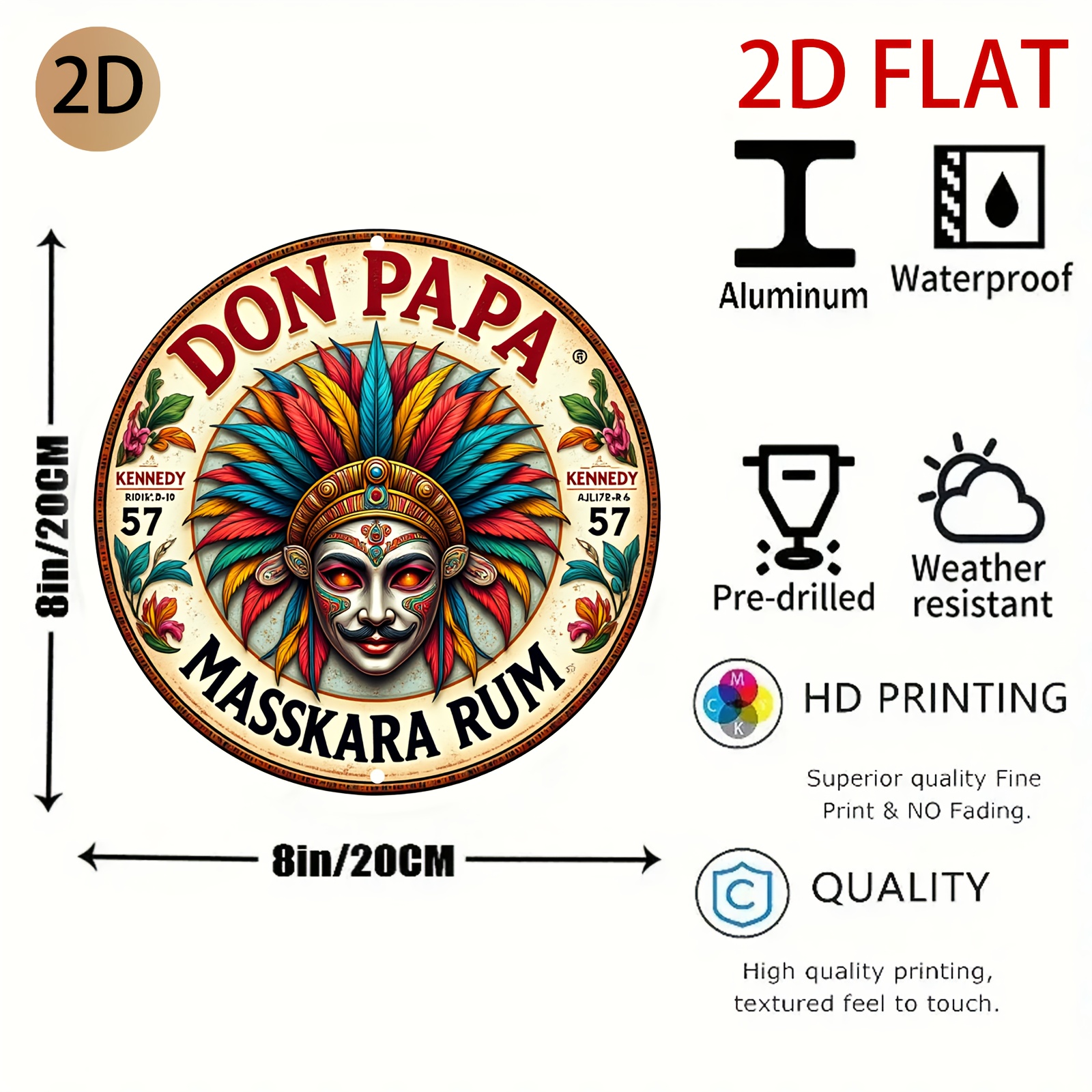 Vintage Don Papa Masskara Rum  - Vintage Fashion Plates 리뷰 및 가격