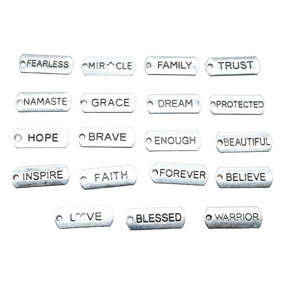 10pcs Word Tags Pendant Charms - Vintage Fashion Tags 리뷰 및 가격