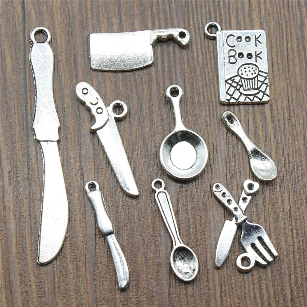20pcs Kitchenware Charms Antiq - Vintage Fashion Coloring Book 리뷰 및 가격