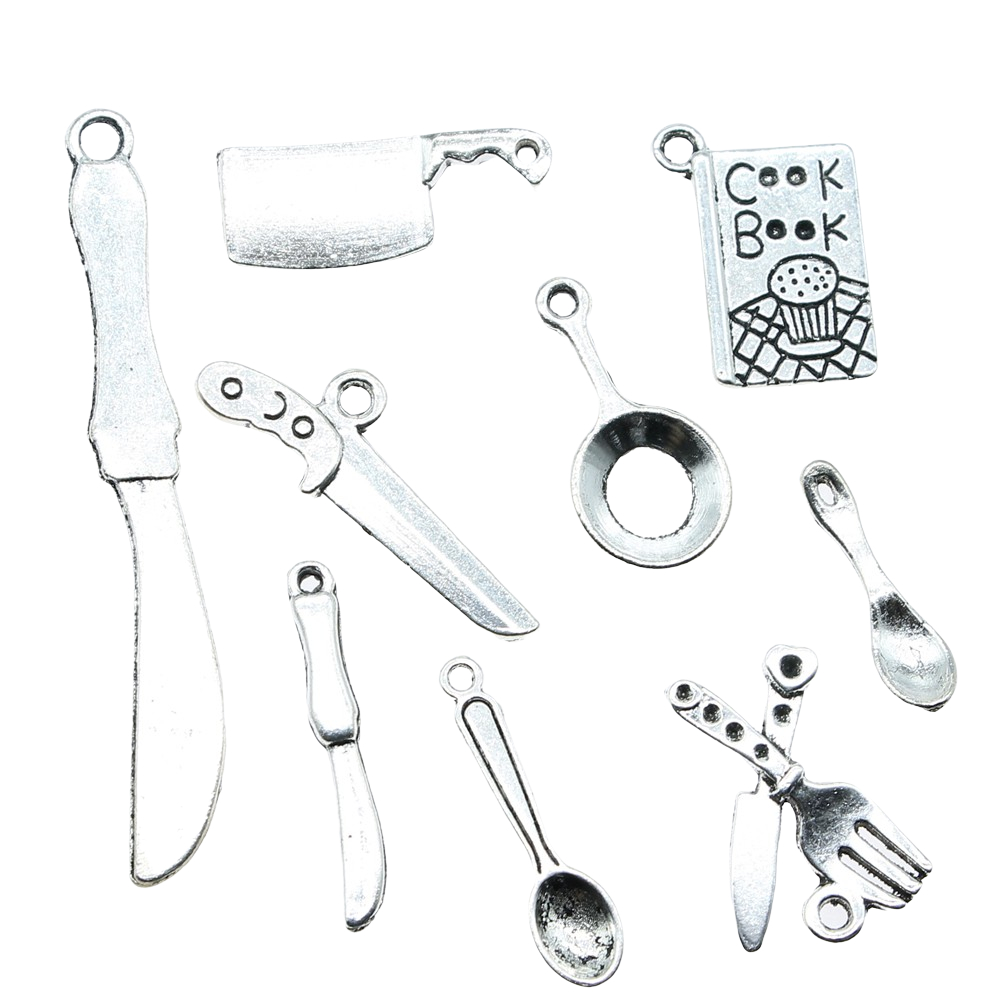 20pcs Kitchenware Charms Antiq - Vintage Fashion Coloring Book 리뷰 및 가격