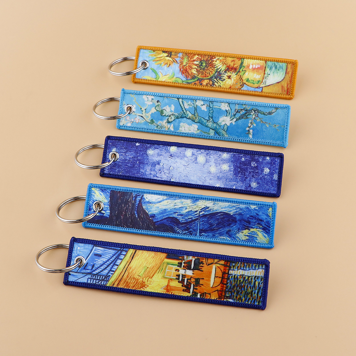 Van Gogh Embroidered Key Tag K - Vintage Fashion Tags 리뷰 및 가격