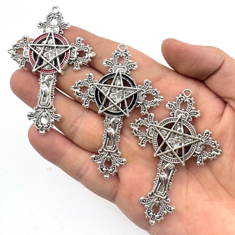 2pcs 30x15mm Gothic Big Cross  - Vintage Fashion Theme 리뷰 및 가격