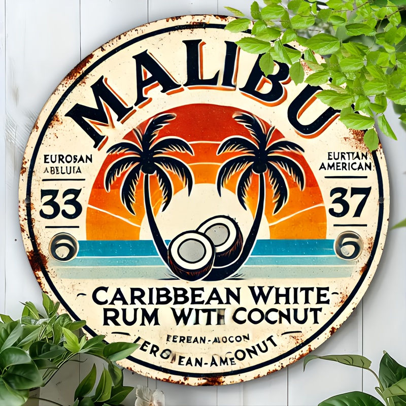 Vintage Malibu Rum Coconut Alu - Vintage Fashion Plates 리뷰 및 가격