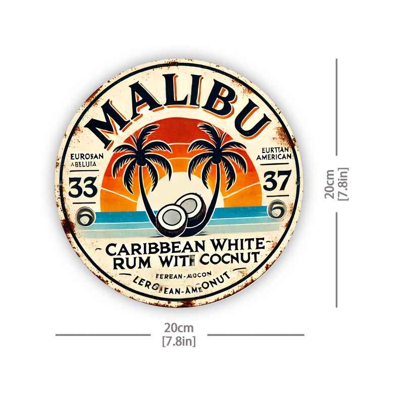 Vintage Malibu Rum Coconut Alu - Vintage Fashion Plates 리뷰 및 가격