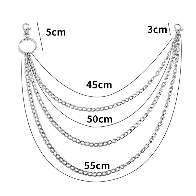 Layer Metal Belt Chain Punk Ho - Vintage Fashion Guild 리뷰 및 가격
