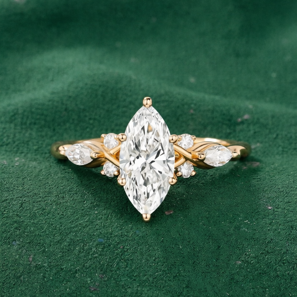CxsJeremy Marquise Cut 1ct Lab - Vintage Fashion Rings For Women 리뷰 및 가격