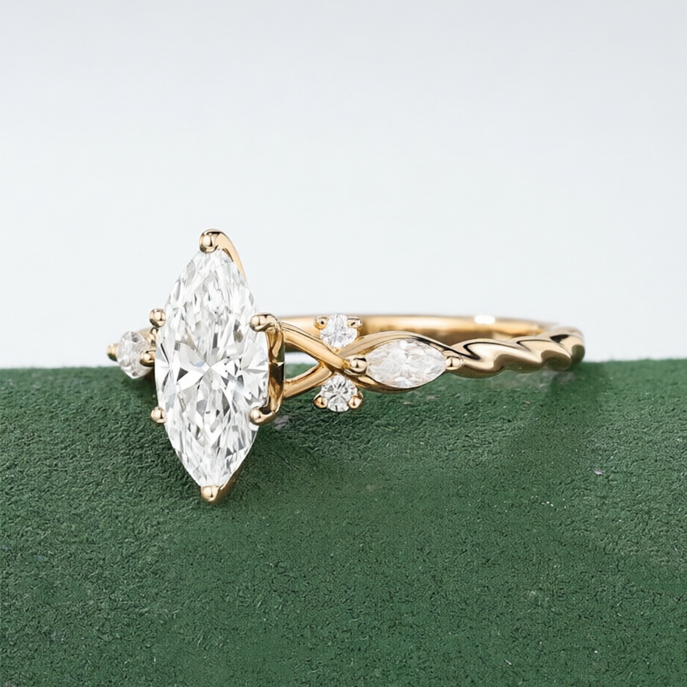 CxsJeremy Marquise Cut 1ct Lab - Vintage Fashion Rings For Women 리뷰 및 가격
