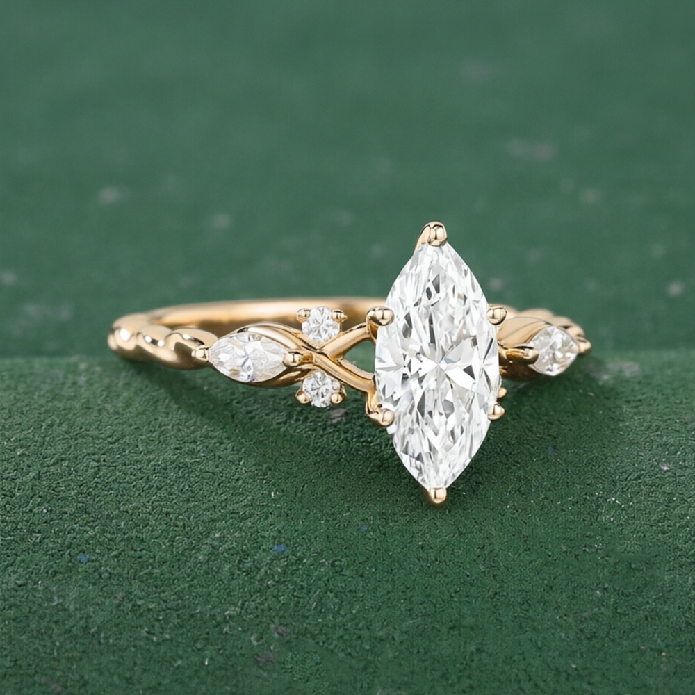 CxsJeremy Marquise Cut 1ct Lab - Vintage Fashion Rings For Women 리뷰 및 가격