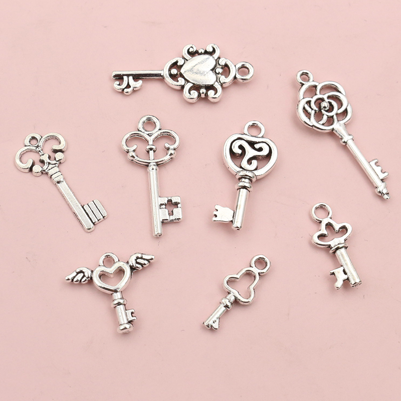 50pcs Vintage Small Key Charms - Vintage Fashion Theme 리뷰 및 가격