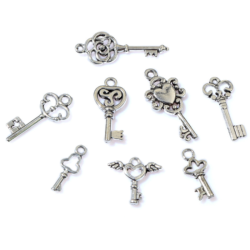50pcs Vintage Small Key Charms - Vintage Fashion Theme 리뷰 및 가격