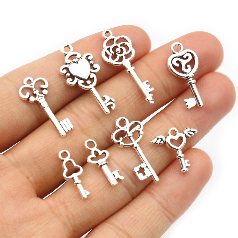 50pcs Vintage Small Key Charms - Vintage Fashion Theme 리뷰 및 가격