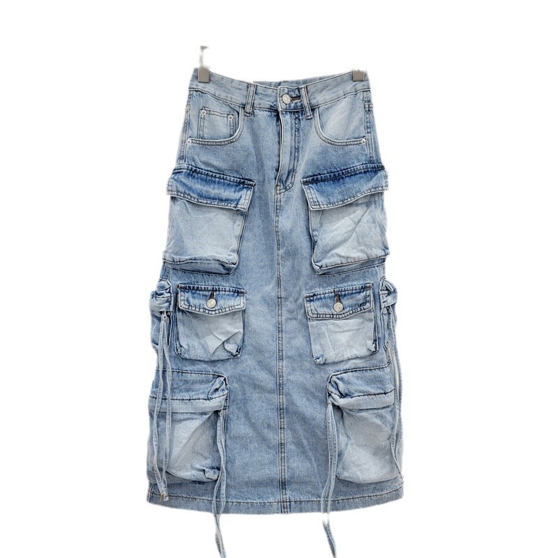Women's Denim Workwear Skirt H - Vintage Fashion Influencer 리뷰 및 가격