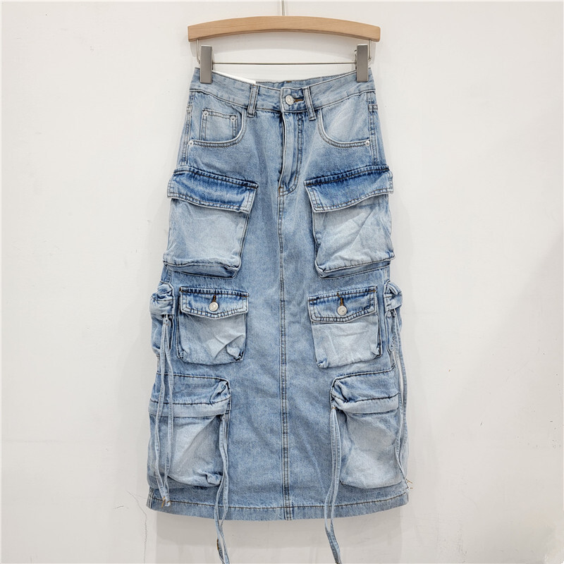 Women's Denim Workwear Skirt H - Vintage Fashion Influencer 리뷰 및 가격