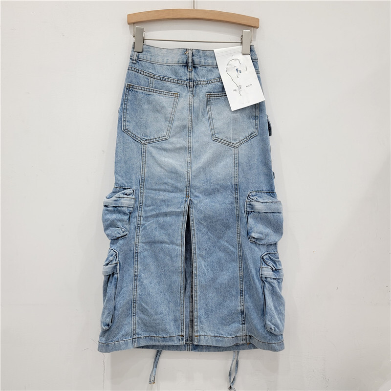 Women's Denim Workwear Skirt H - Vintage Fashion Influencer 리뷰 및 가격