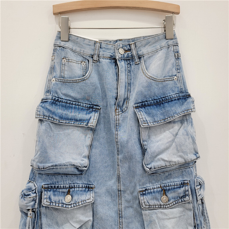 Women's Denim Workwear Skirt H - Vintage Fashion Influencer 리뷰 및 가격