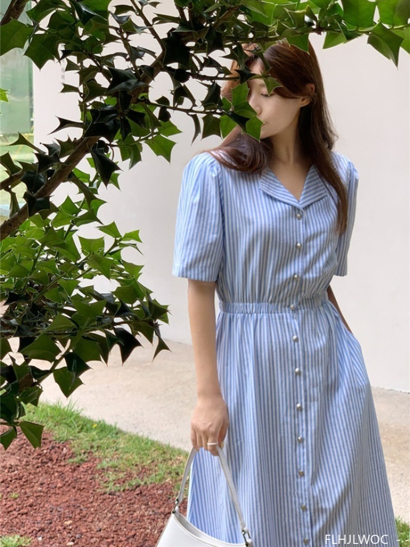 Cotton Linen Feminine Vestidos - Vintage Fashion Korea 리뷰 및 가격