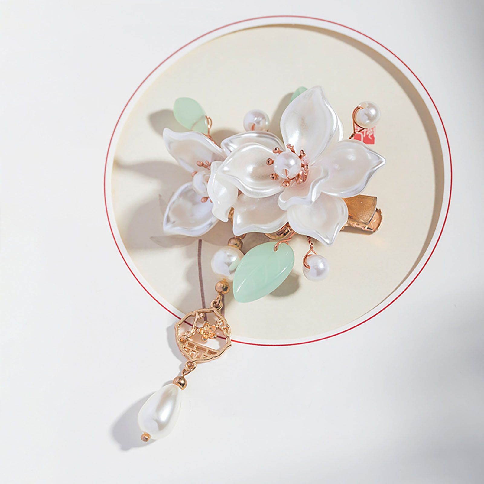 Vintage Camellia Hair Clip Ele - Vintage Fashion Guild 리뷰 및 가격