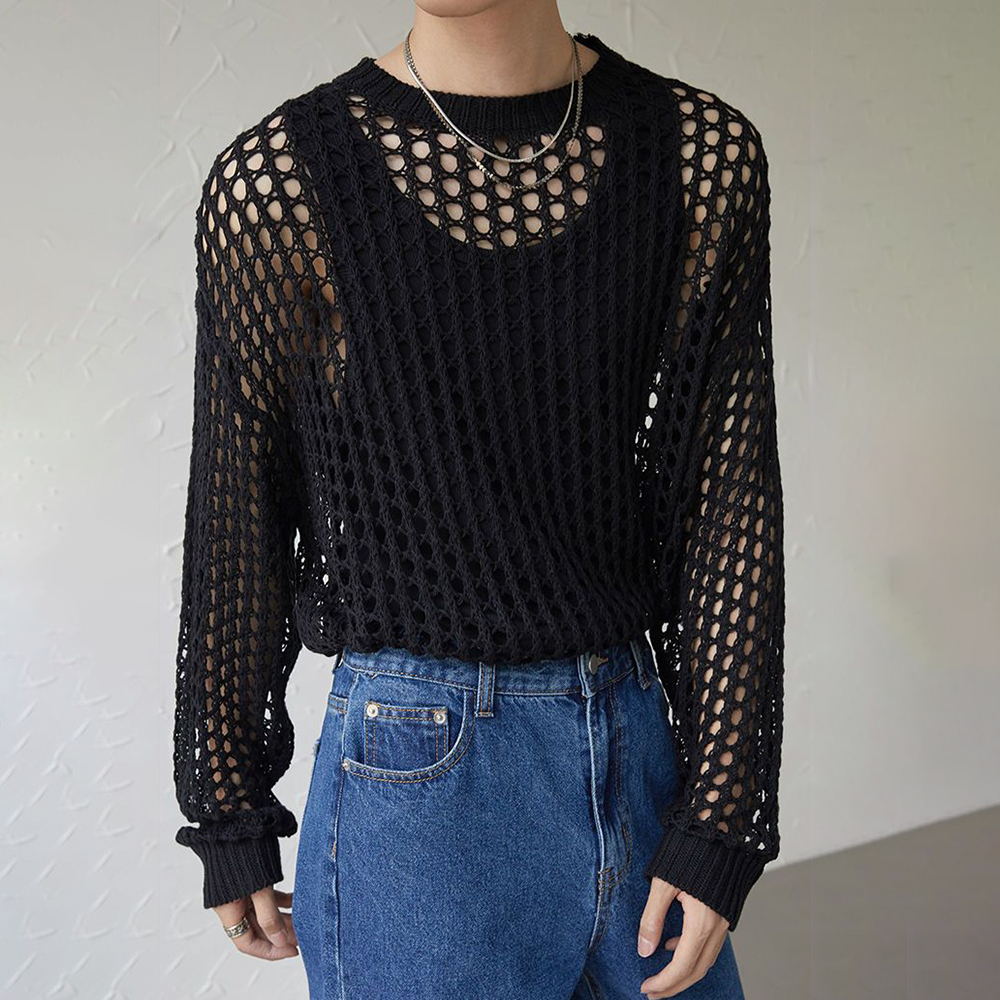 Mens Y2k Hollow Out Outfits Se - Vintage Fashion Outfits Men 리뷰 및 가격