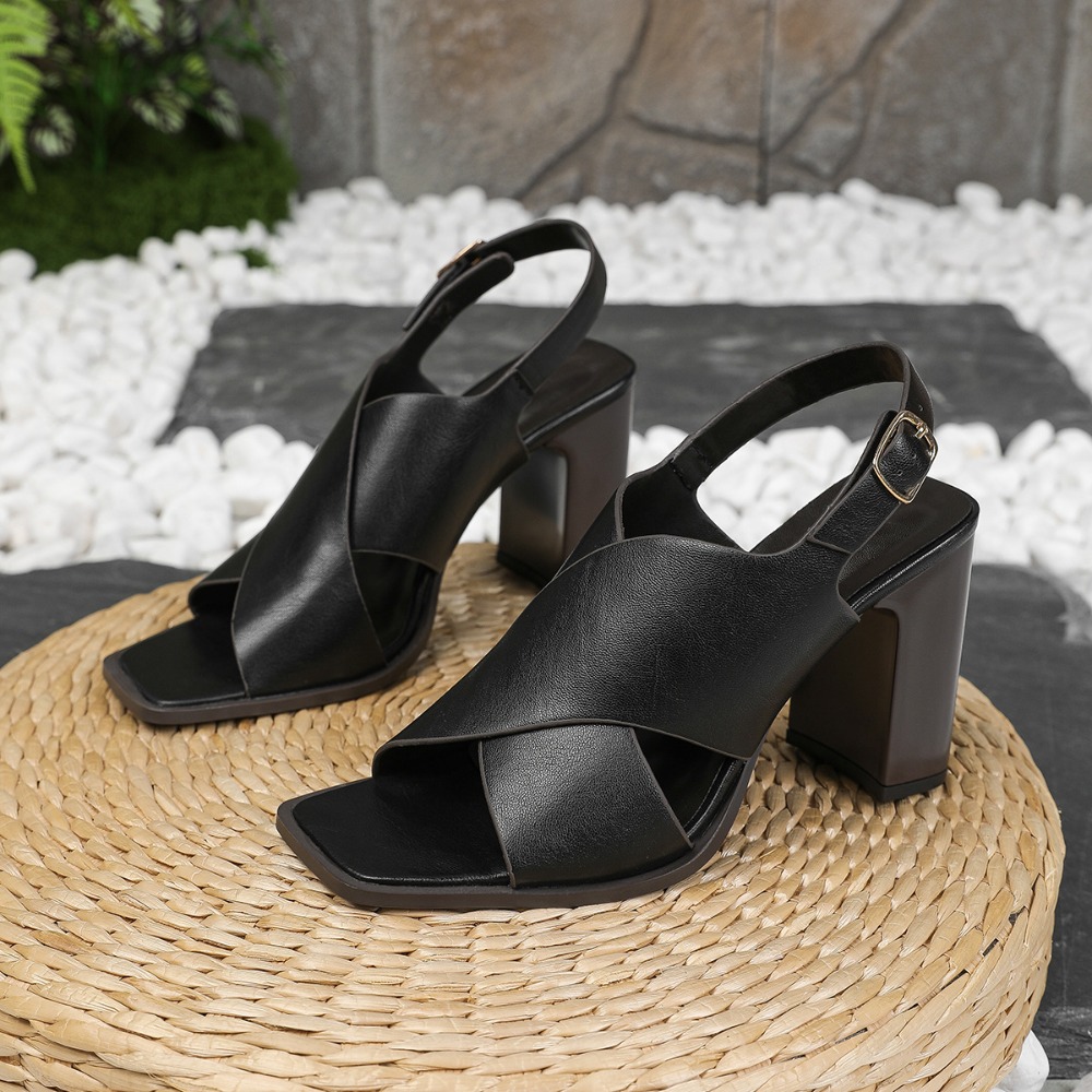 Women Sandals Vintage Square H - Vintage And Modern Fashion 리뷰 및 가격
