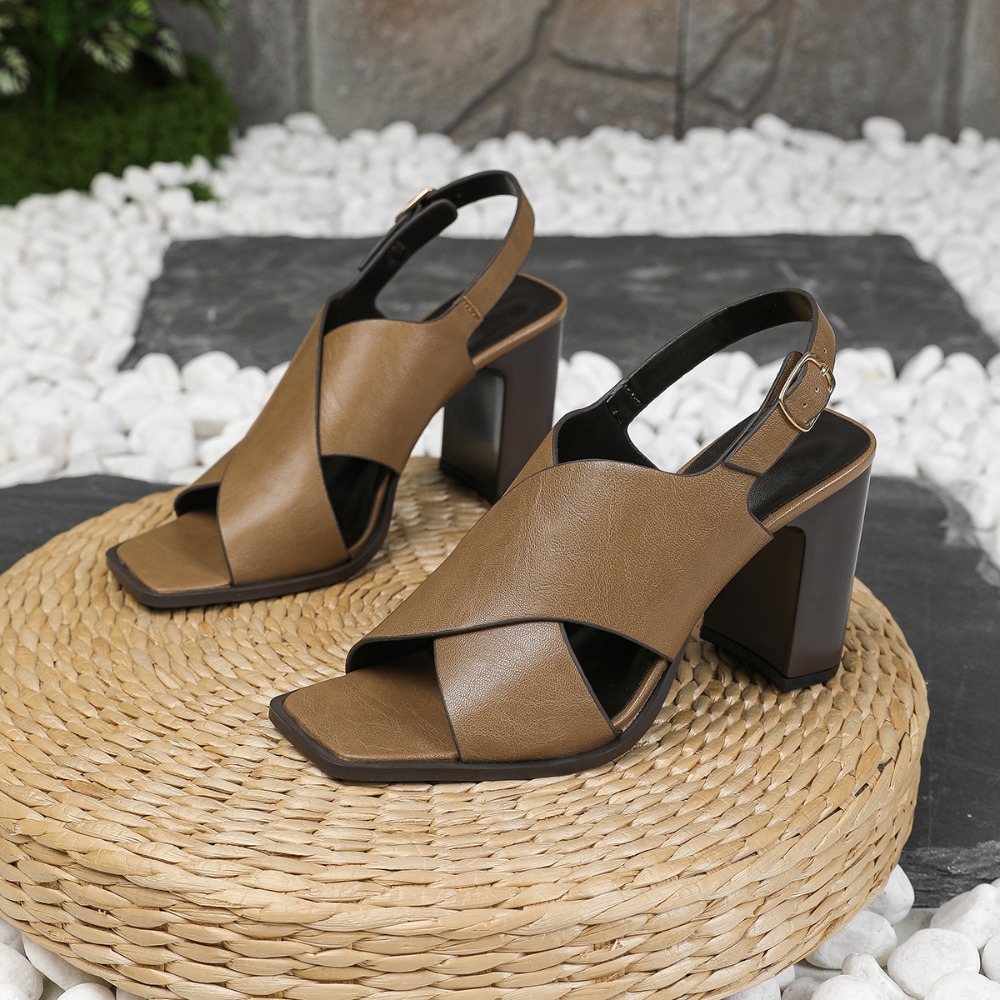 Women Sandals Vintage Square H - Vintage And Modern Fashion 리뷰 및 가격